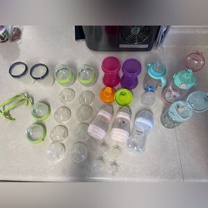 Philips Avent Baby Bottle and Accessories Set - Pink, Purple, Green, Blue